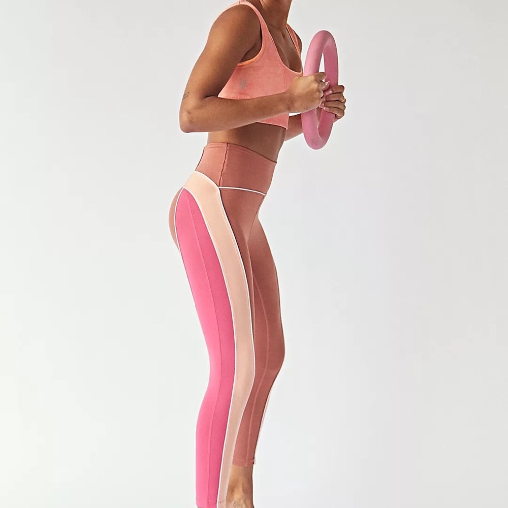 High-Rise 7/8 Colorblock In It To Win It Leggings FREE PEOPLE MOVEMENT